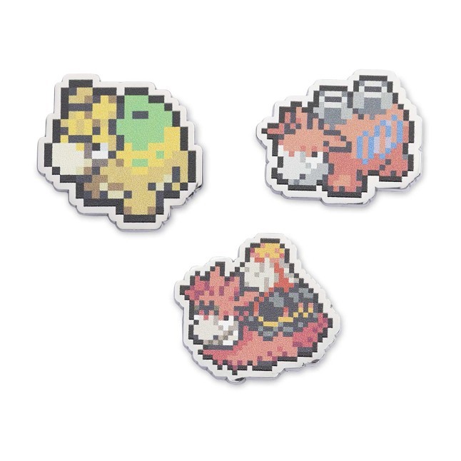 Numel, Camerupt & Mega Camerupt Pokémon Pixel Pins (3-Pack)